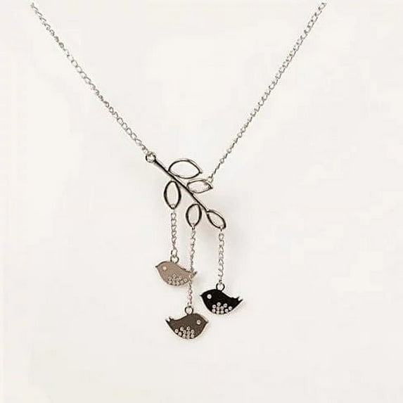We R Family Necklace Includes 3 Birds Together