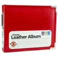 thumbnail image 1 of We R Faux Leather 2-Ring Binder 6"X6"-Red, 1 of 5
