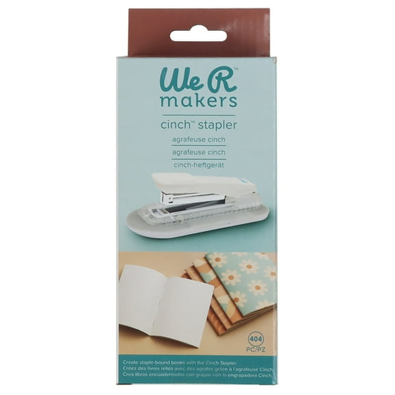 We R Makers Cinch Stapler-White/Blue