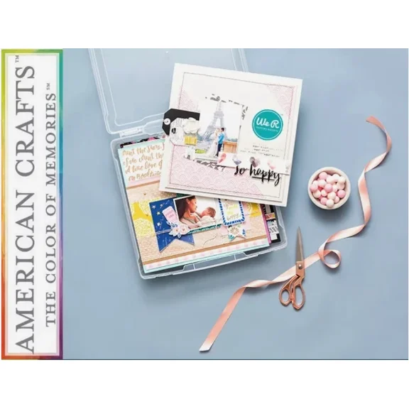 We R Makers Craft & Photo Case Translucent Plastic Storage 12"X12" 661105 By Ac