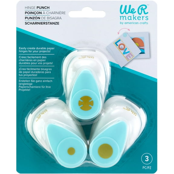 We R Makers Hinge Punch Set-White/Blue