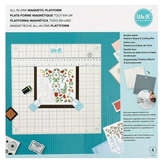 We R Memory Keepers All-In-One Magnetic Platform-4 Pieces