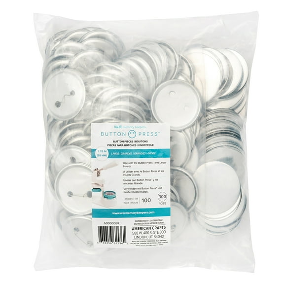 We R Button Press Bulk Refill Pack 100/Pkg-Large (58mm)