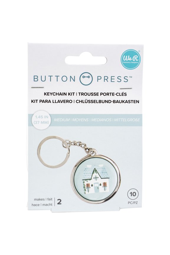 We R Memory Keepers Button Press Keychain Kit-Makes 2