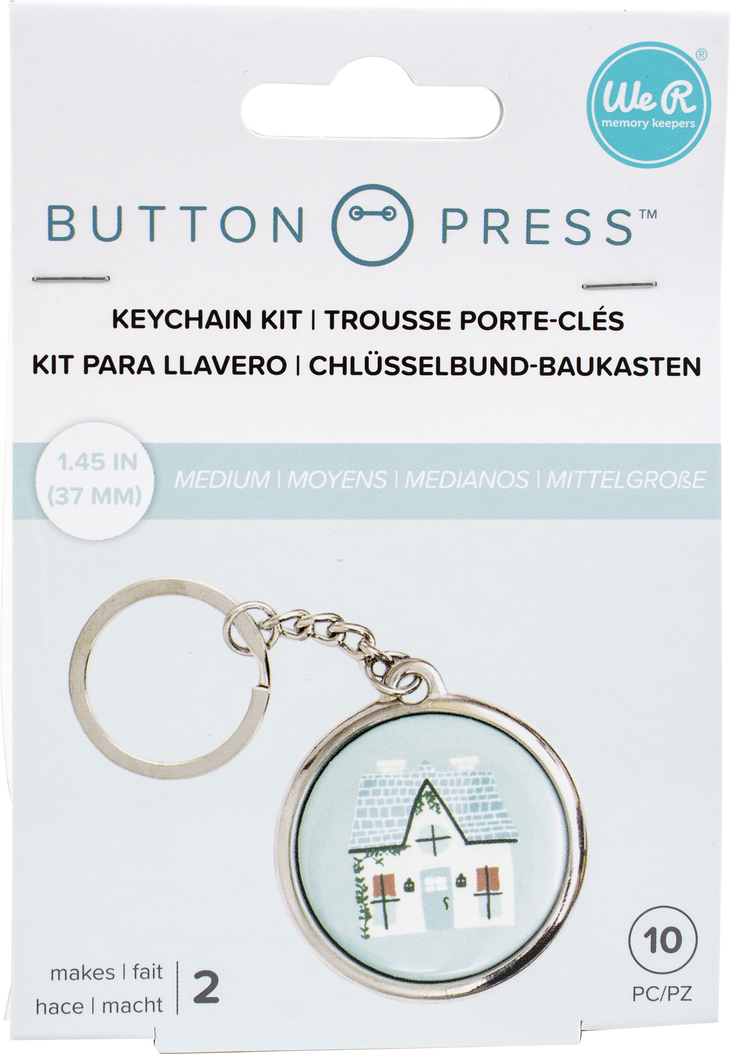 We R Memory Keepers Button Press Keychain Kit