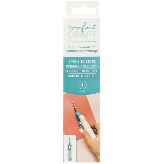 We R Memory Keepers Comfort Craft Spring Scissors- 1-1/2" x 6-1/2", Blue