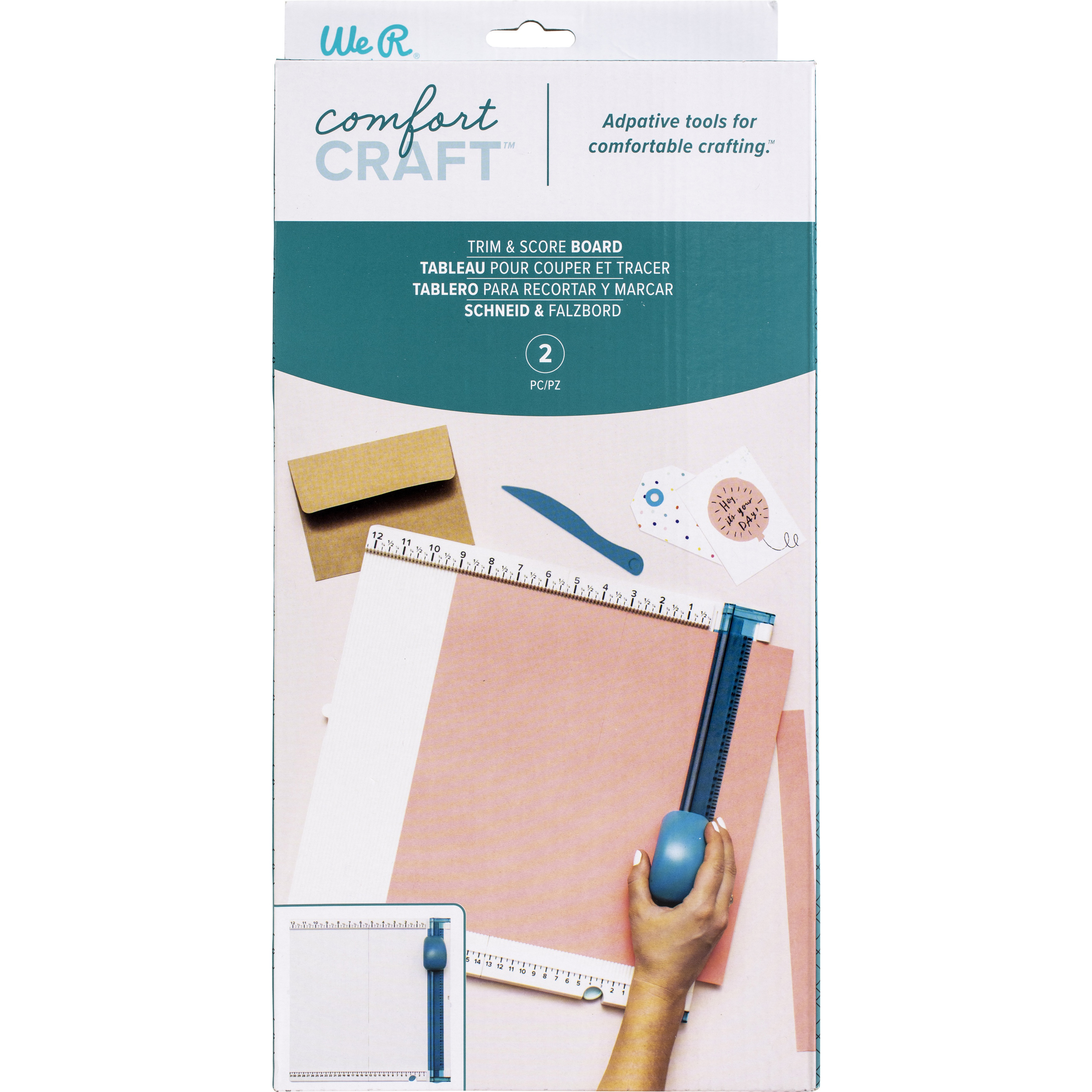 Panneaux De Particules We R Memory Keepers 8,5x11" - Lot De 2 - Gris - Pour Scrapbooking