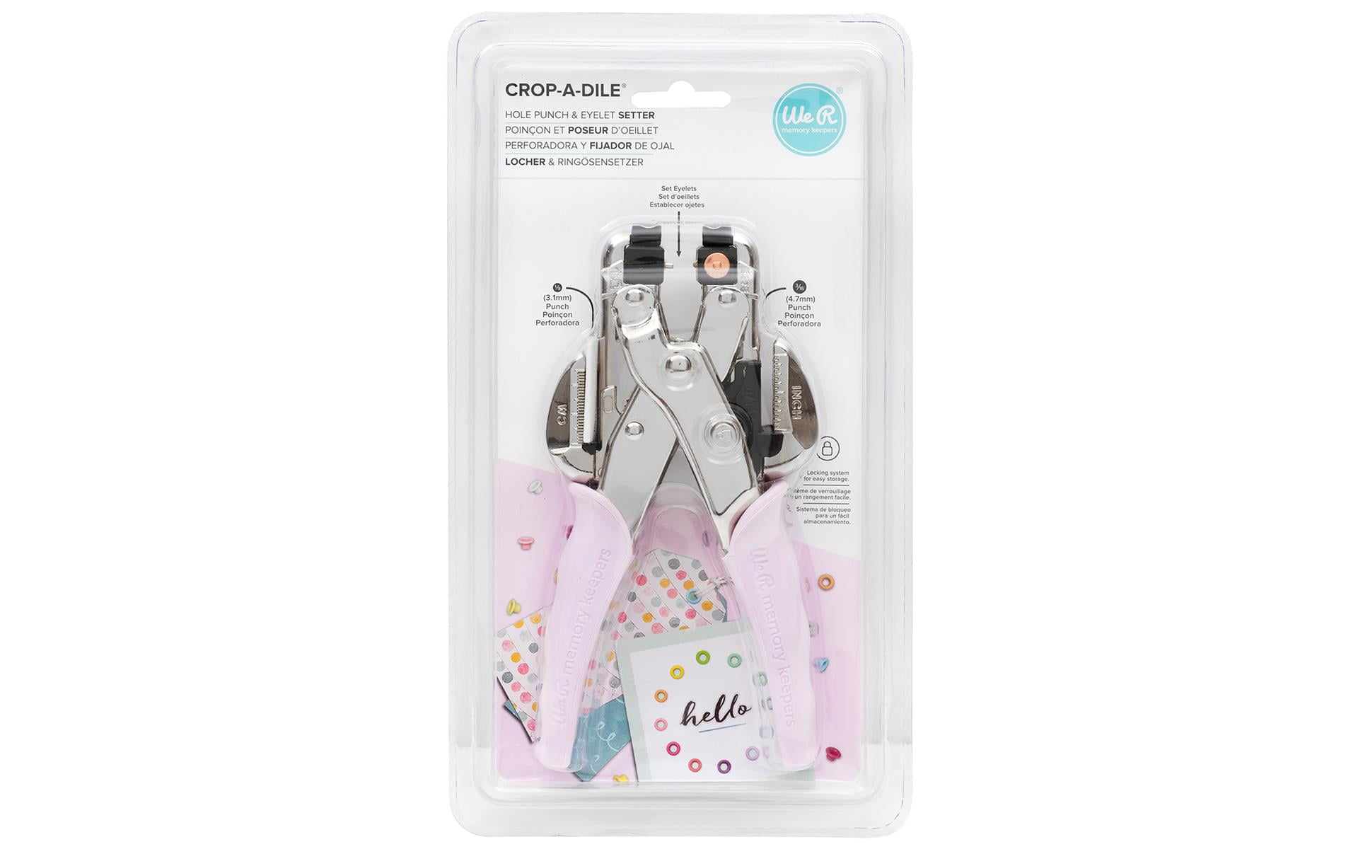 We R Memory Keepers Crop-A-Dile Hole Punch & Eyelet Setter, Lilac