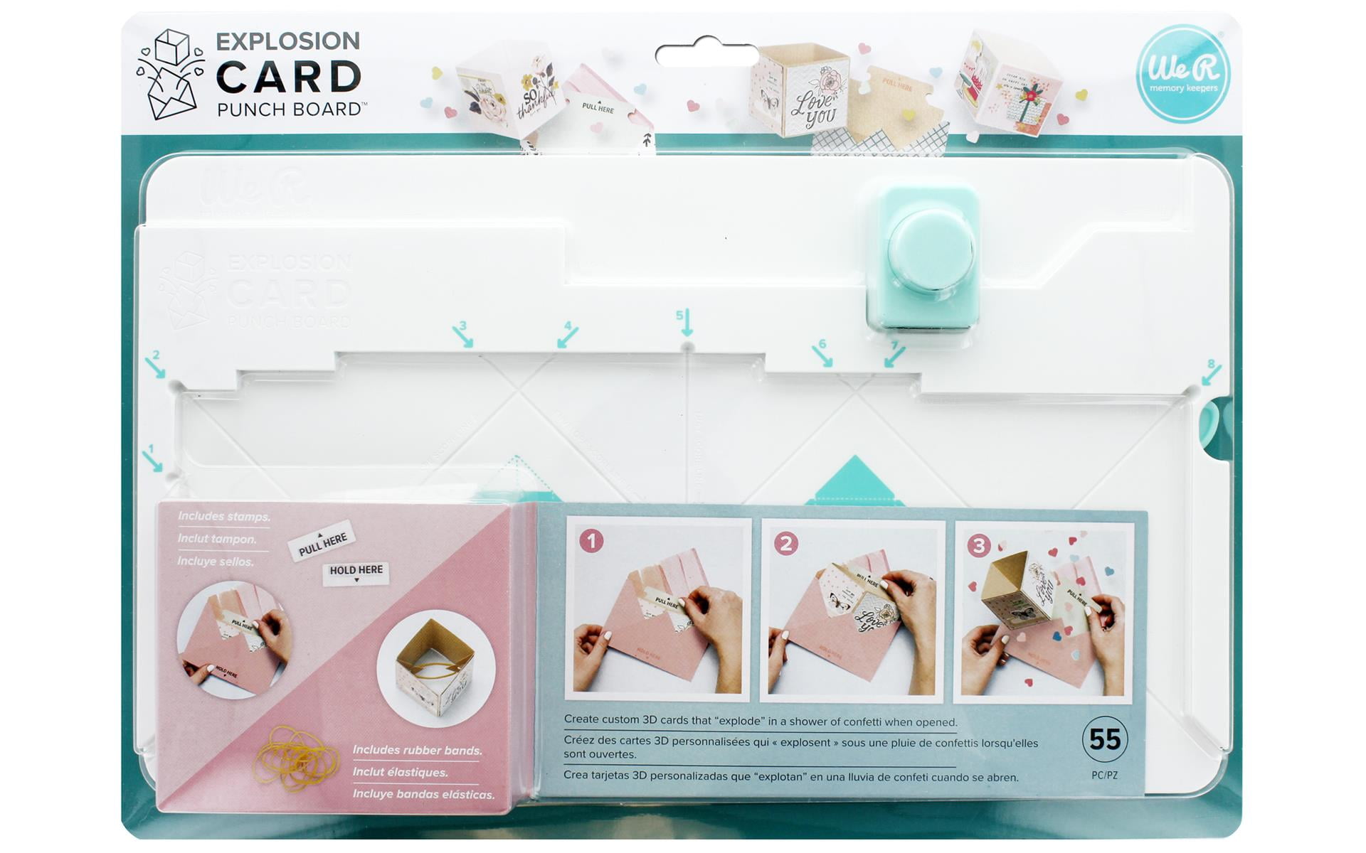 We R Memory Keepers Explosion Card Punch Board