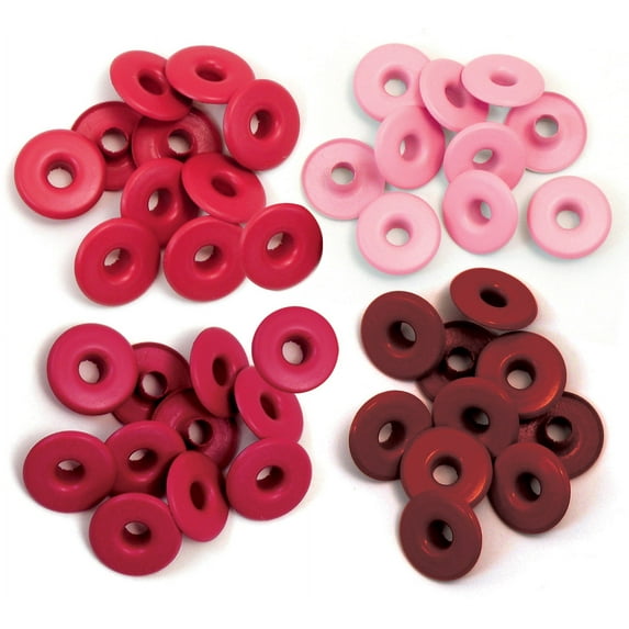 We R Memory Keepers Eyelets - Red Assortment, Wide, Pkg of 60