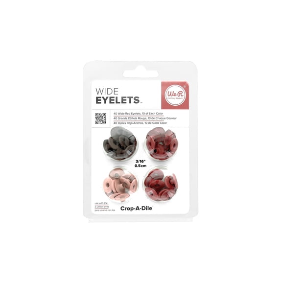 We R Memory Crop-A-Dile Eyelet Wide Red
