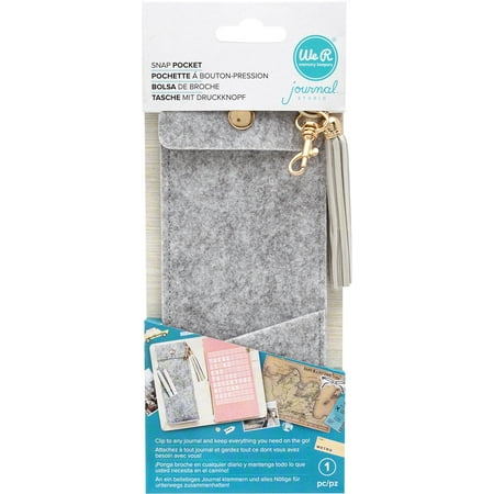 We R Memory Keepers Journal Felt Snap Pocket-