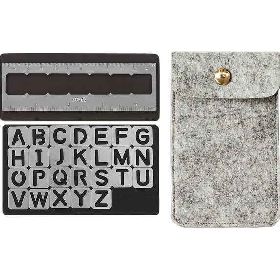 We R Memory Keepers Journal Magnetic Stencils-Alphabet