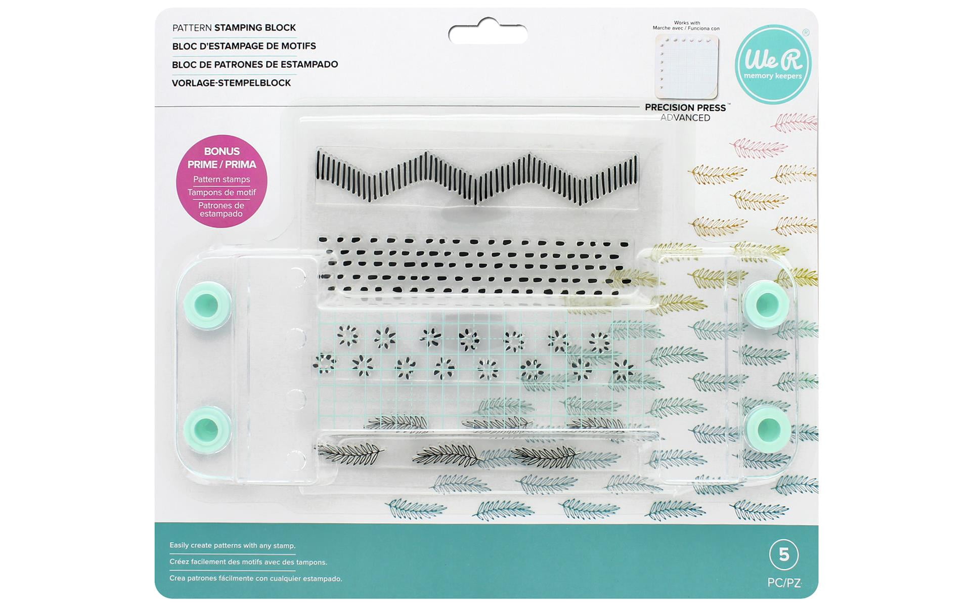 Cousin Stamp & Go Metal Stamping Tool Kit, Silver and Teal