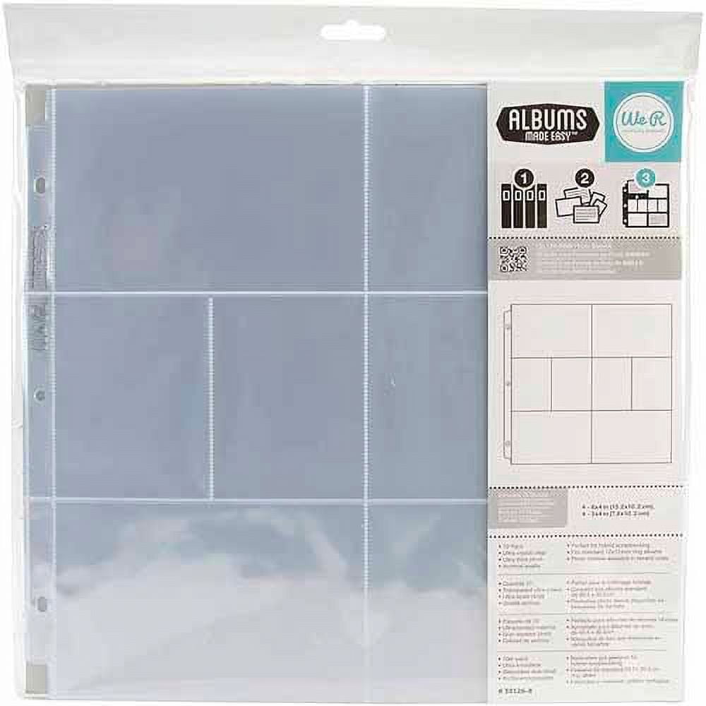 We-R-Memory Keepers - Ring Album 10 Pack Photo Sleeves (6x4 and 4x4)