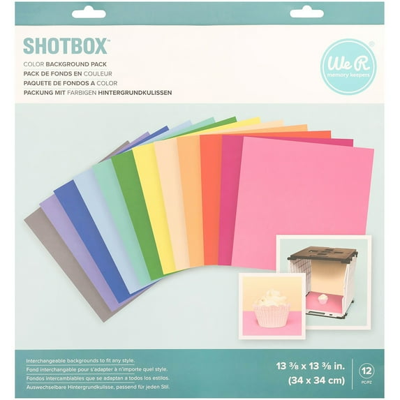 We R Memory Keepers ShotBox Background 12/Sheets-Color