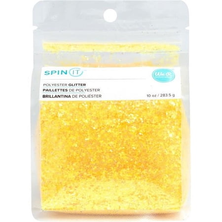We R Memory Keepers Spin It Chunky Glitter 10oz-Yellow