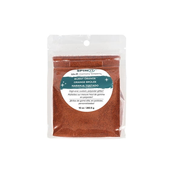 We R Memory Keepers Spin It Extra Fine Glitter 10oz-Burnt Orange