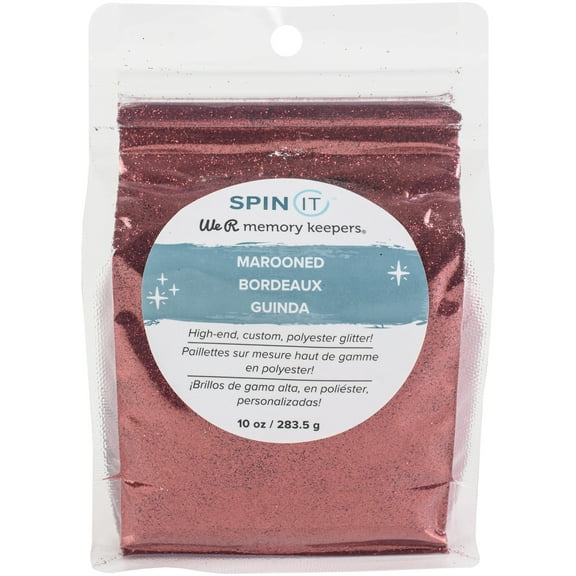 We R Memory Keepers Spin It Extra Fine Glitter 10oz-Marooned