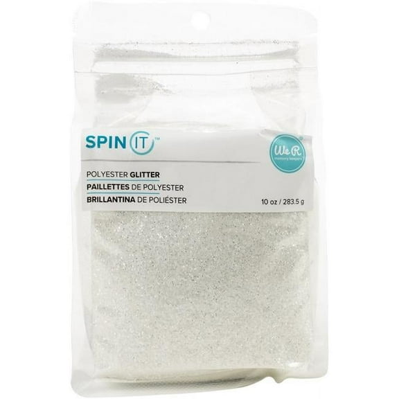 We R Spin It Extra Fine Glitter 10oz-White