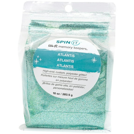 We R Memory Keepers Spin It Fine Glitter 10oz-Atlantis