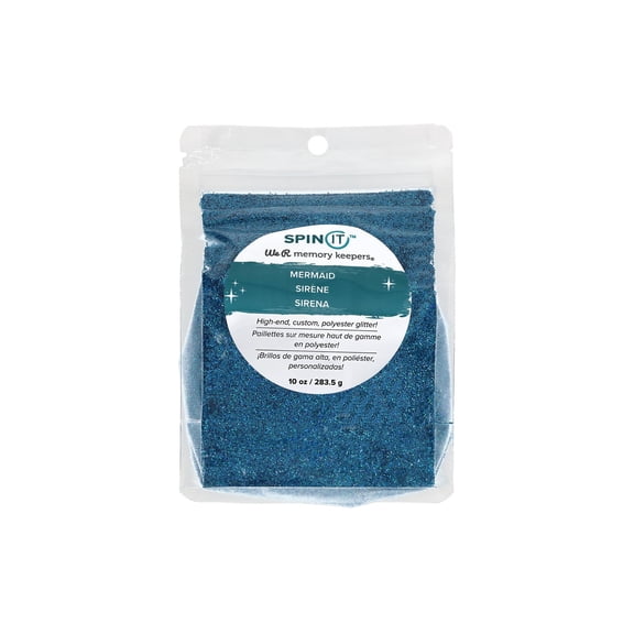 We R Memory Keepers Spin It Fine Glitter 10oz-Mermaid Blue
