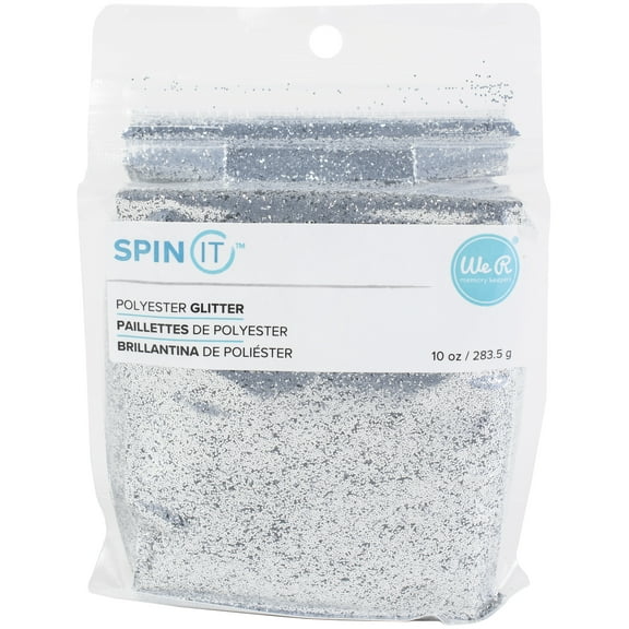 We R Memory Keepers Spin It Fine Glitter 10oz-Silver