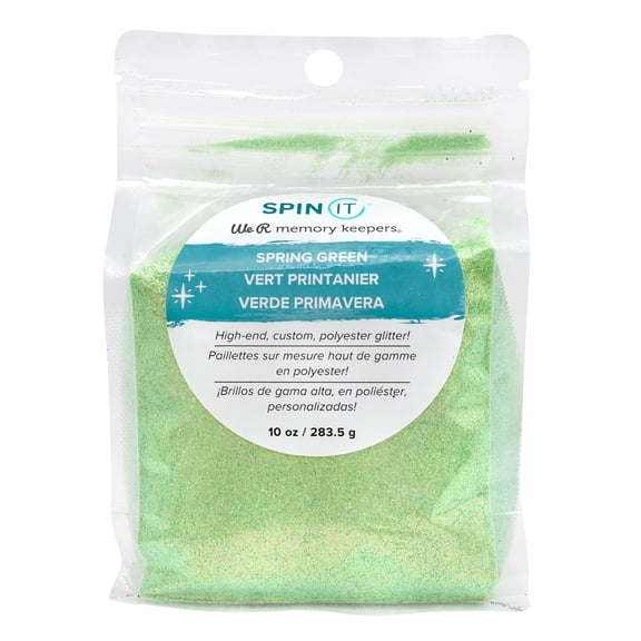 We R Memory Keepers Spin It Fine Glitter 10oz-Spring Green