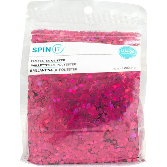 We R Memory Keepers Spin It Super Chunky Glitter 10oz-Dark Pink