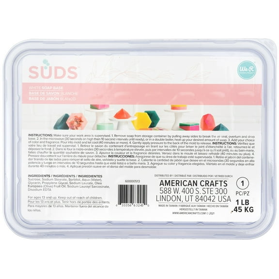 We R Memory Keepers SUDS Soap Base 1lb-White