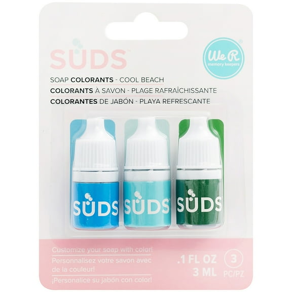 We R Memory Keepers Suds Soap Colorant - Cool Beach, Set of 3, 3 ml