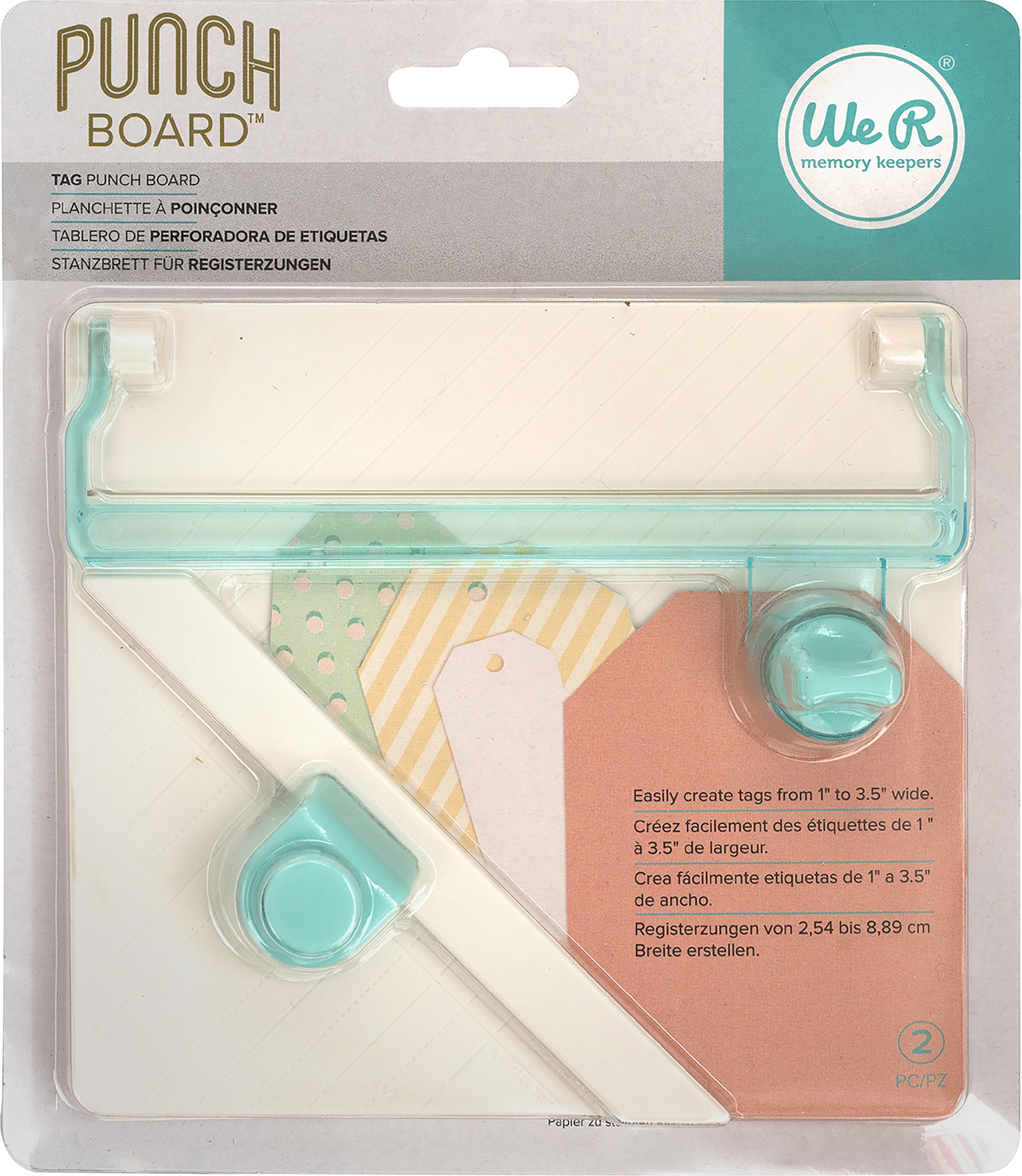 We R Memory Keepers Tag Punch Board- 