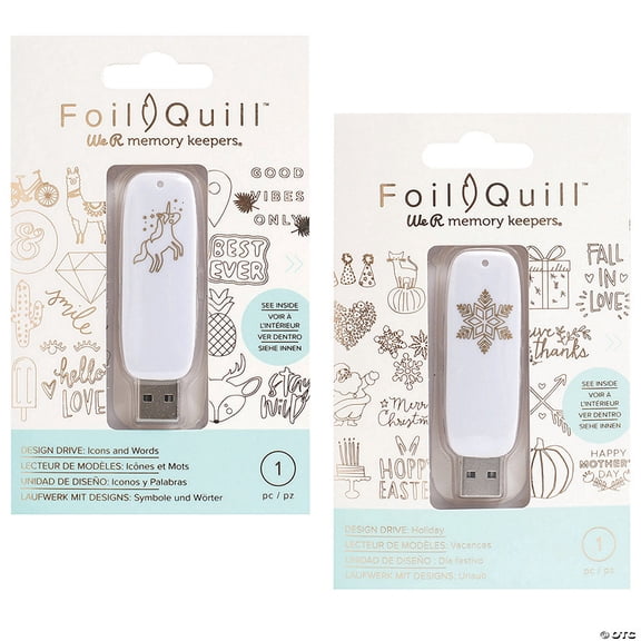We R Memory Keepers USB Artwork Drives Design Kit for Heat Foil Icons - 2 Pieces