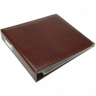 Brown Suede wide-size 3-ring 12x12 unfilled binder by Pioneer