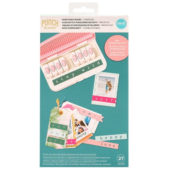 We R Memory Keepers Word Punch Board-Lowercase
