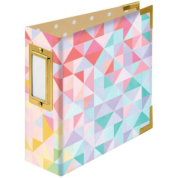 Paige Evans Wrapped D-Ring Album 4"X4"-Geometric