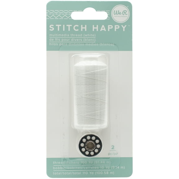 We R Stitch Happy Thread-White
