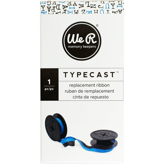 We R Typecast Typewriter Ribbon -Light Blue/Black