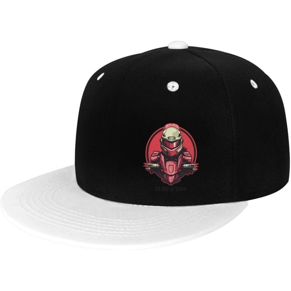 We Ride at Dawn Flat Bill Hats Contrast Hip Hop Baseball Cap Unisex Snapback Rock Caps