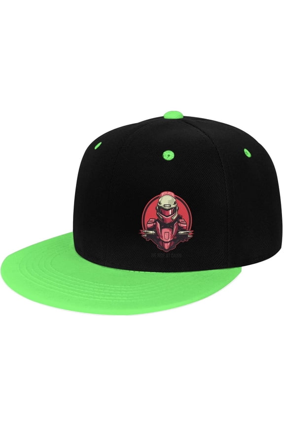 We Ride at Dawn Flat Bill Hats Contrast Hip Hop Baseball Cap Unisex Snapback Rock Caps