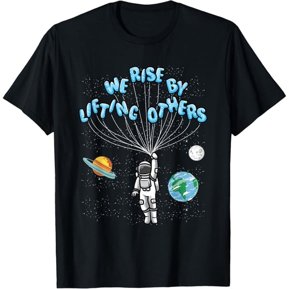 We Rise Motivational Quote Mens T-Shirt