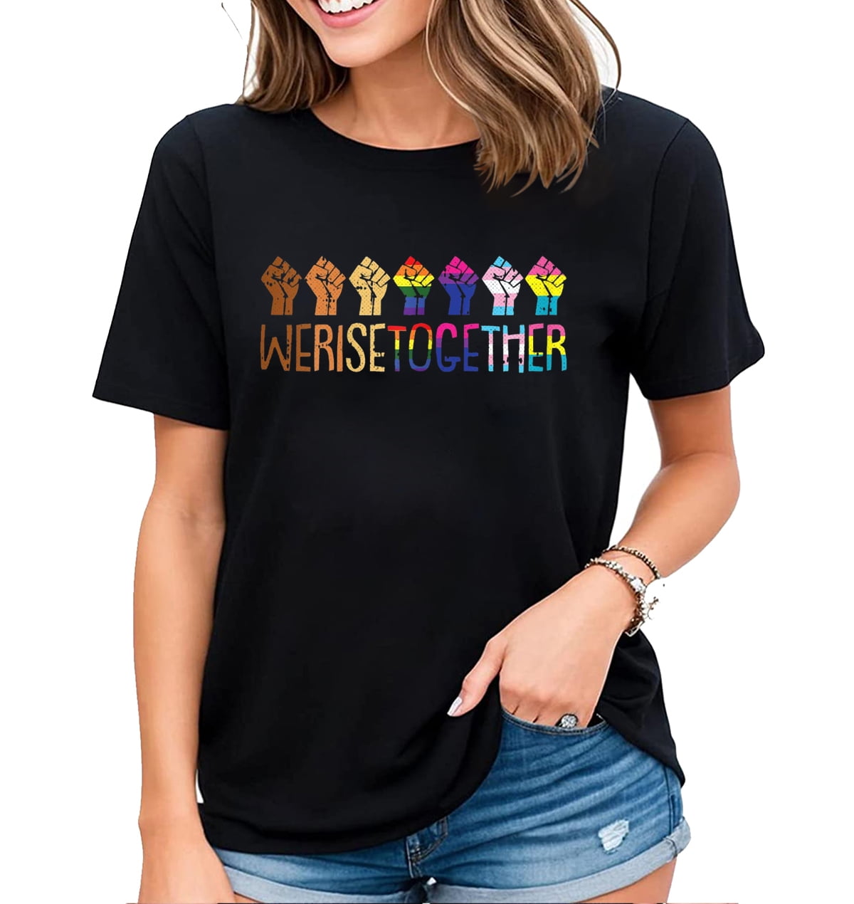 We Rise Together Equality Social Justice T-Shirt We Rise Together Equality Social Justice T-Shirt