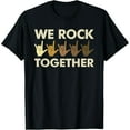 thumbnail image 1 of We Rock Together Hand Sign Unity Diversity Unisex Short Sleeve Graphic Tee, 1 of 6