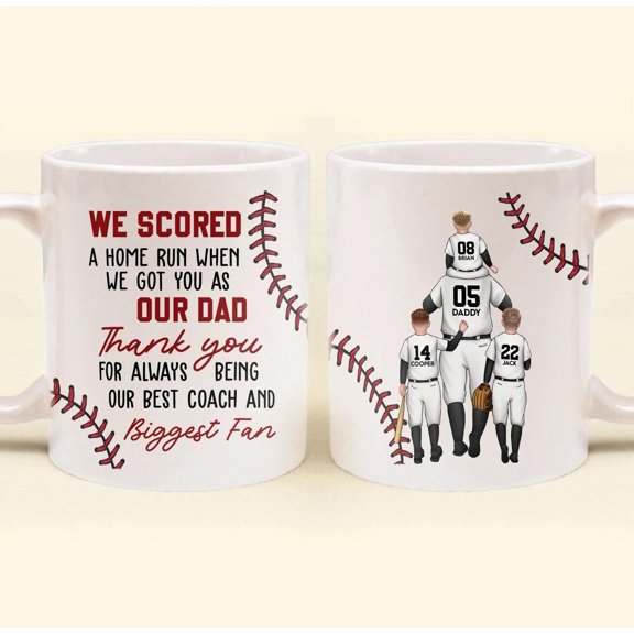 We Scored A Home Run Personalized Mug, Bekilab, 11oz 15oz Mug