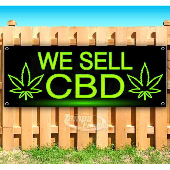 We Sell CBD 13 oz Vinyl Banner With Metal Grommets