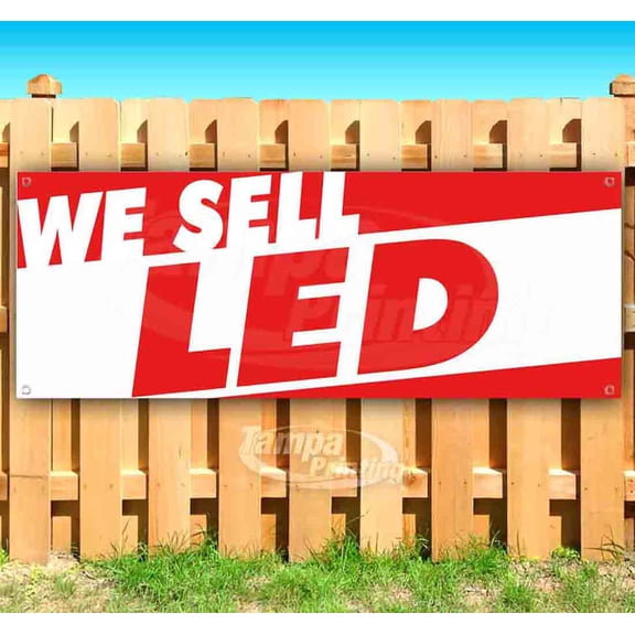 We Sell Led 13 oz Vinyl Banner With Metal Grommets