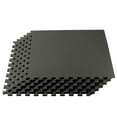 thumbnail image 1 of We Sell Mats 3/8 Inch Thick Multipurpose Exercise Floor Mat with EVA Foam, Interlocking Tiles, Anti-Fatigue for Home, or Gym, 24 in x 24, 1 of 9