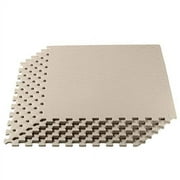 We Sell Mats 3/8 Inch Thick Multipurpose Exercise Floor Mat with EVA Foam, Interlocking Tiles, Anti-Fatigue for Home, or Gym, 24 in x 24