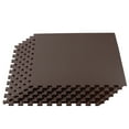 thumbnail image 1 of We Sell Mats 3/8 Inch Thick Multipurpose Exercise Floor Mat with EVA Foam, Interlocking Tiles, Anti-Fatigue for Home, or Gym, 24 in x 24, 1 of 9