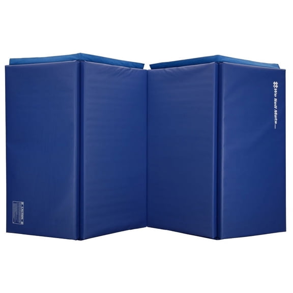 We Sell Mats 4 ft x 8 ft Gymnastics Mat, Folding Tumbling Mat, Portable with Hook & Loop Fasteners